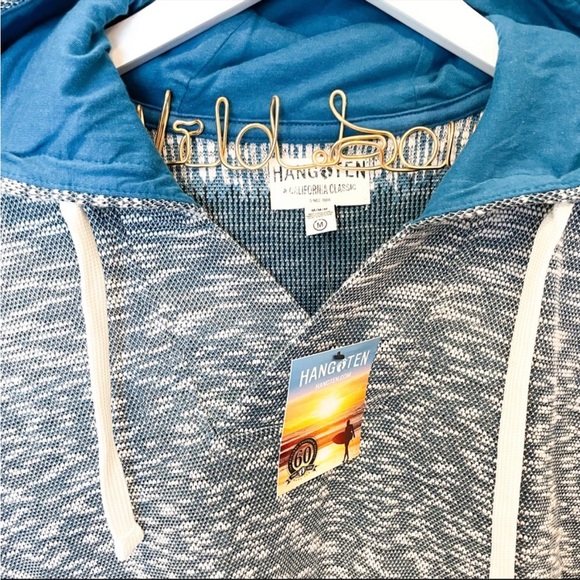NWT HANG TEN Beachy Knit Hooded Sweatshirt - Picture 3 of 3
